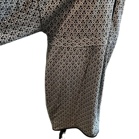 Eloquii Womens Dress Textured Knit Long Sleeve Jacquard Design Black White 18/20 - Picture 5 of 16